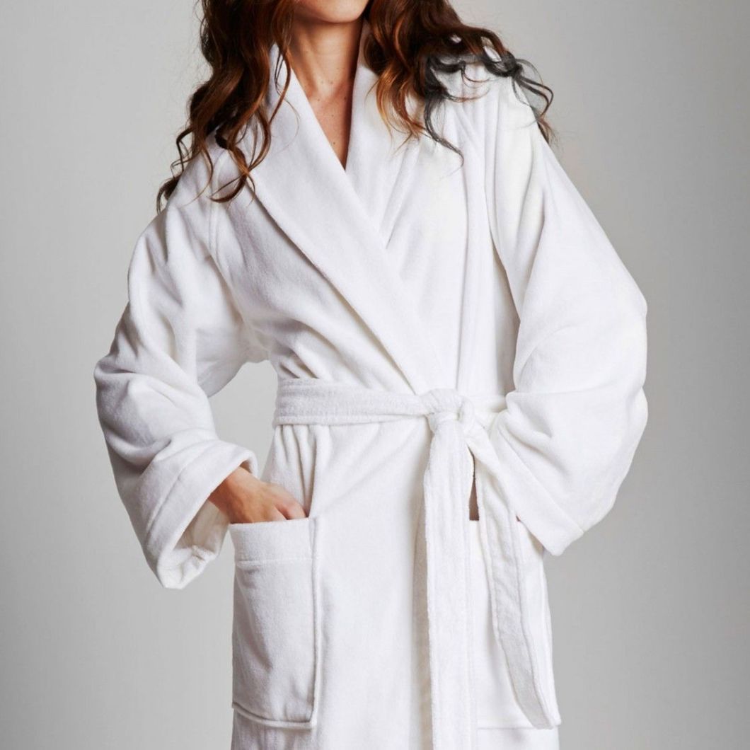 Cotton Terry Embroidery Bath Robe for Star Hotel Bathrobe/Nightwear/Sleeping Robe/Pajamas