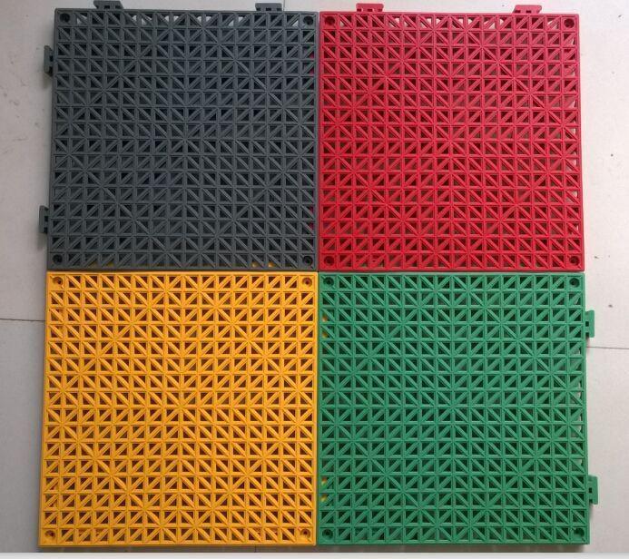 PVC Safety Shower Lab Tile Black/Anti-Slip Floor Tile, No Sustion Cuo Bath Mat