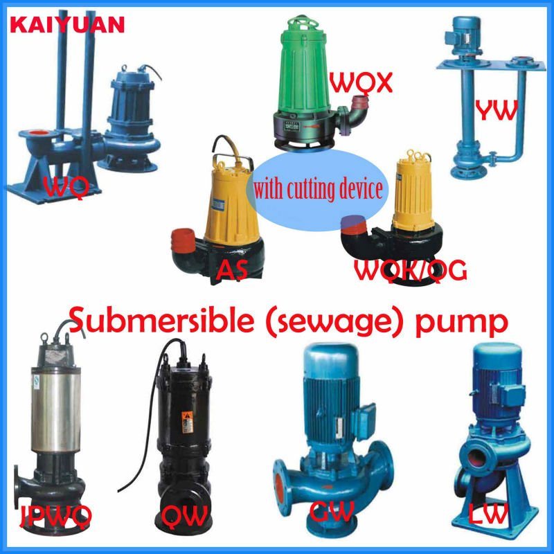 Automatic S. S Waste Water Submersible Sewage Cutter Pump