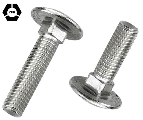 Carbon Steel Galvanized Mushroom Head Square Long Neck Carriage Bolts DIN603