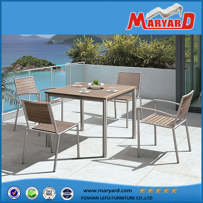 Teak Wood Garden Furniture Bistro Dining Table Set