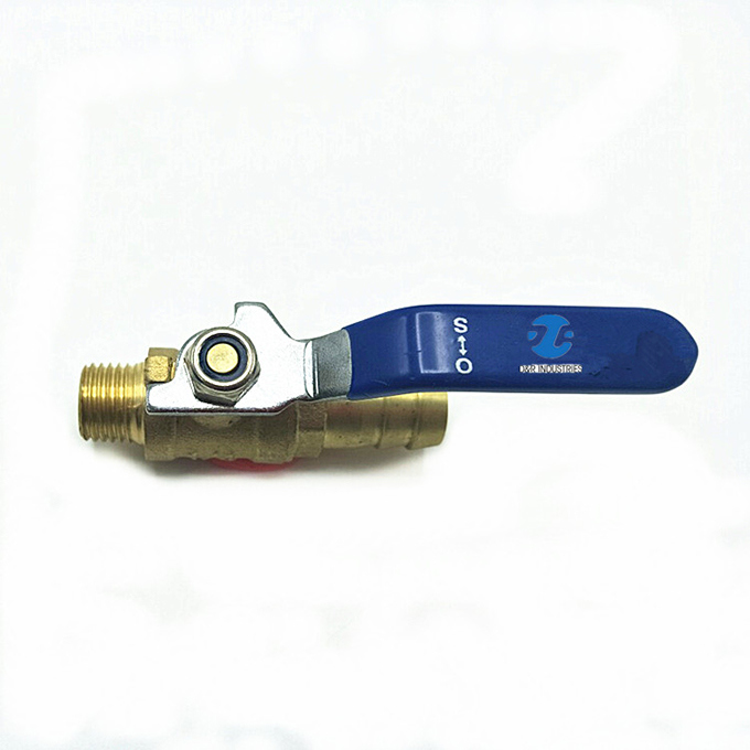 High Quality Male Thread Control Brass Gas Ball Valve with Lockable (DR1053)