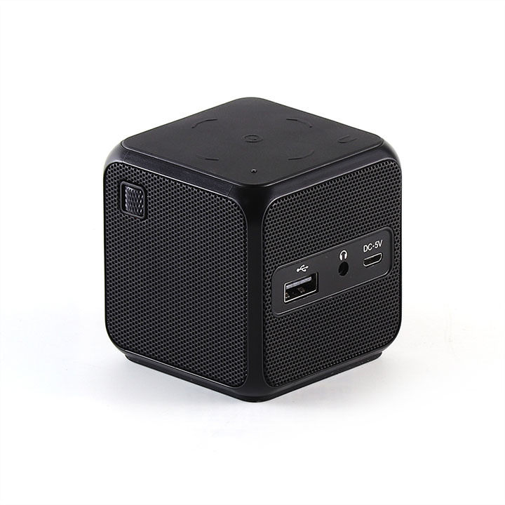 Mini Projector, Pico Portable DLP Wi-Fi Home Theater Video Projector with Android 7.1, Support 8 Gram Keystone Correction Full HD 1080P, Wireless Connection