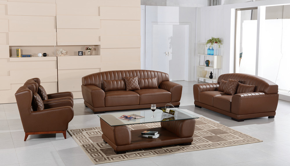 Miami Sectional Living Room Furniture Italian Leather Sofa