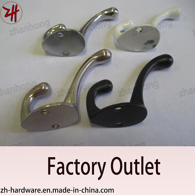 Zinc Alloy Beautiful Design Double Clothes Hanger Cat Hooks (ZH-2009)