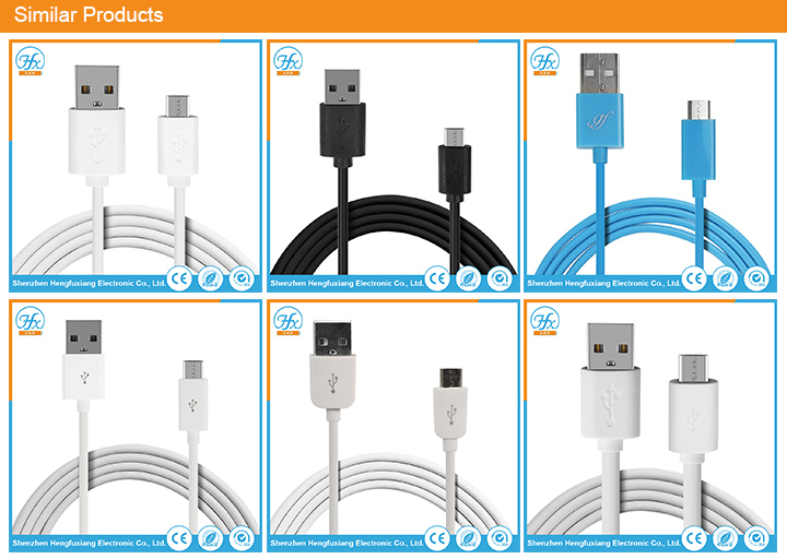 Mobile Phone Micro USB Connector Charging Data Cable for Samsung