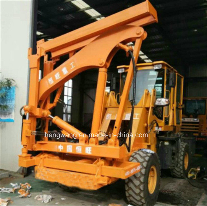 Load Type Wheeled Hydraulic Hammer Press Screw Driving/Guardrail Pile Driver for Foundation
