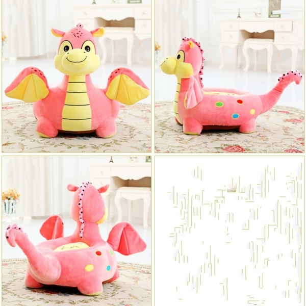 Plush Stuffed Kids Children Dinosaur Dragon Cartoon Tatami Seat Chair