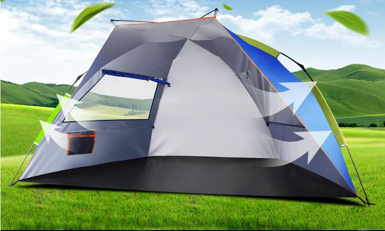 Waterproof Automatic Speed Open Family Travel Tent for Winter Fishing