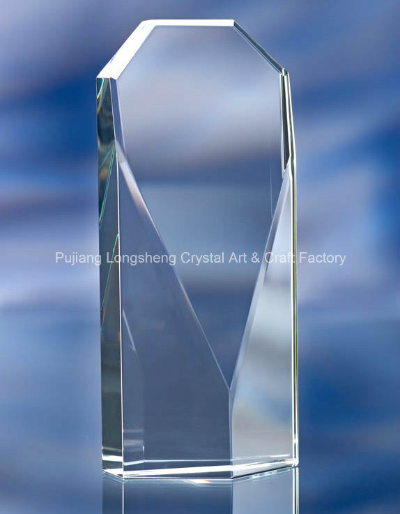High Quality Souvenir Trophy 3D Laser Engraving Crystal Award