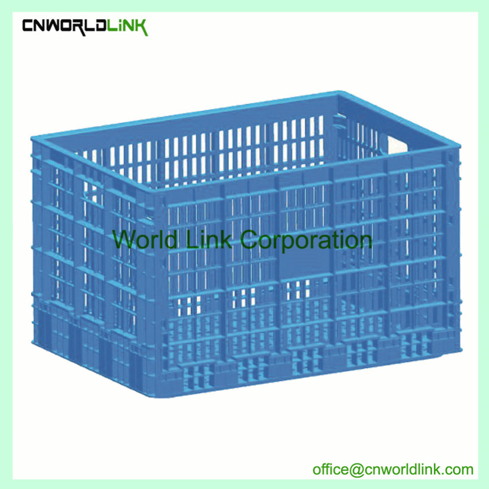 30kgs Package Plastic Mesh Folding Crate for Fruits