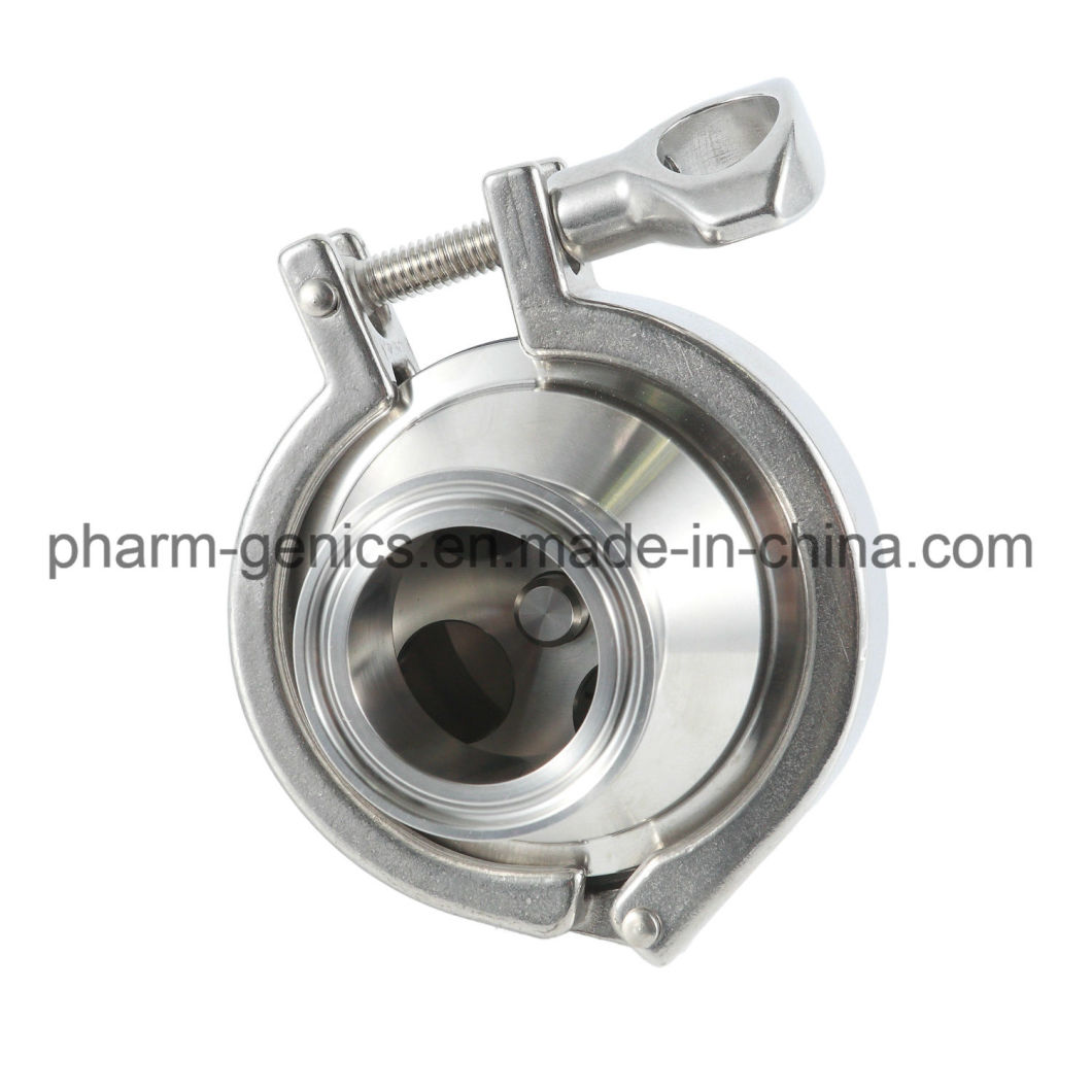 Stainless Steel Clamped Sanitary Flap Check Valve for Food Grade