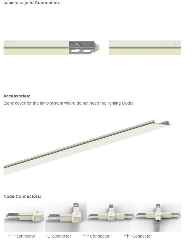 1.2m High Brightness Seamless-Joint Office LED Linear Light Module Lighting Fixtures
