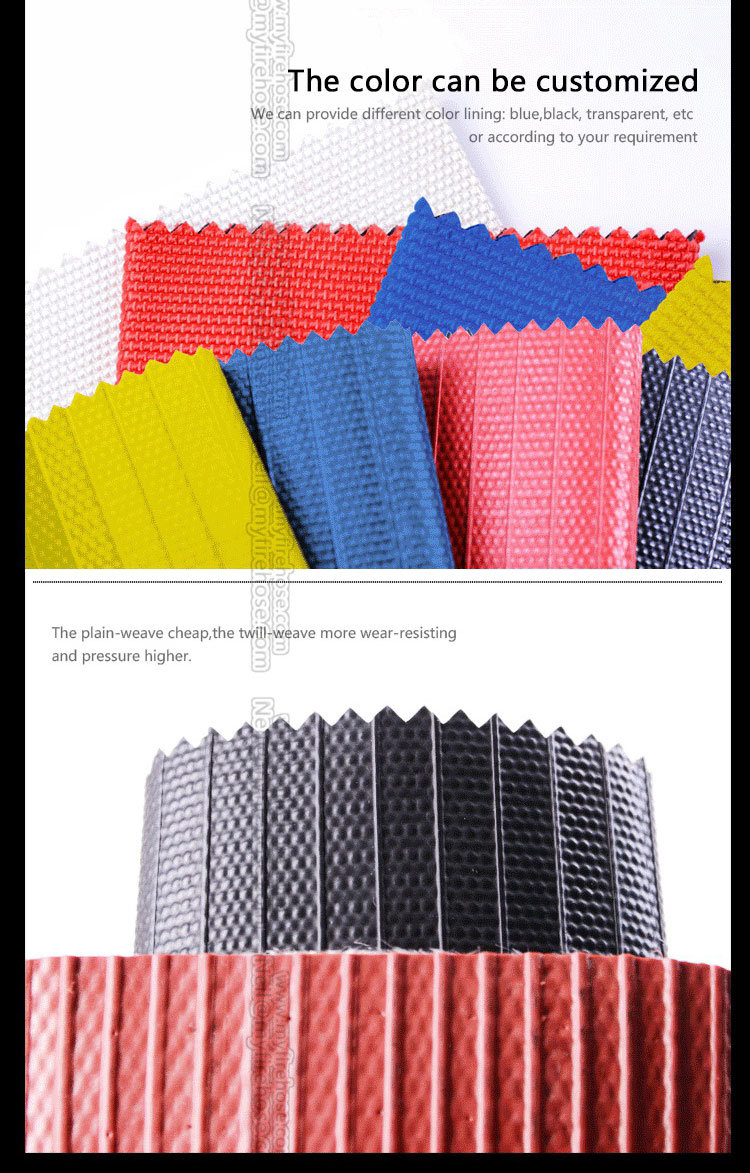 Export-Oriented PVC Lined Fabric Durable Fire Flexible Hose