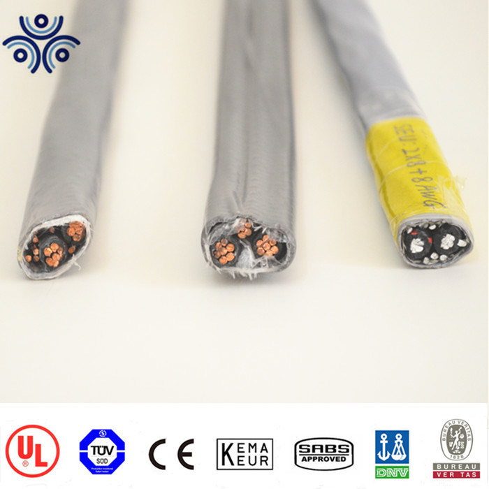 UL Listed 600V 2*4AWG+6AWG Ser Aluminum Service-Entrance Cable 600V