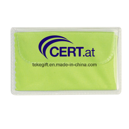 Business Promotional Gifts Microfiber Cleaning Lens Cloth in Case