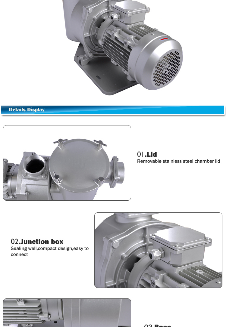 New Style Swimming Pool Stainless Steel High Power Water Pump