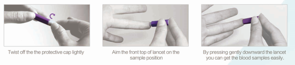 Safety Lancet with Ergonomically Designed for Easy Handling Blood Collection