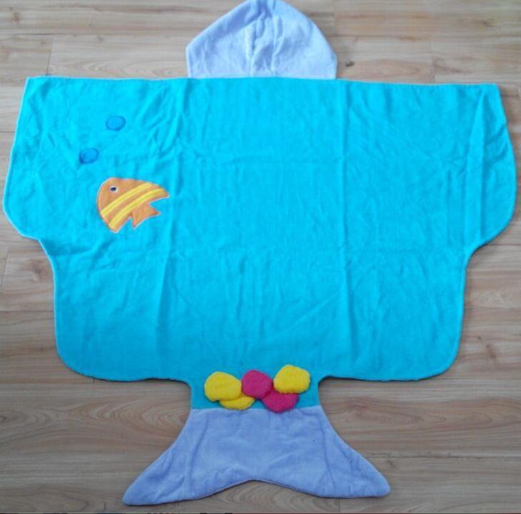 (BC-KB1008) High Quality 100% Cotton Terry Kids Cute Bathrobe