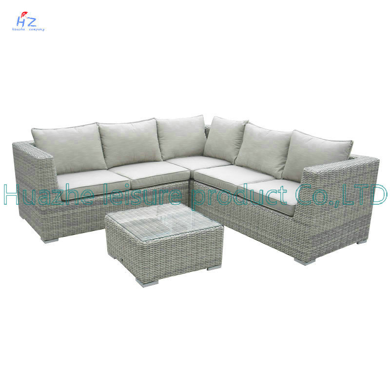 Rio Patio Set Outdoor Patio Rattan Sofa Wicker Sectional Sofa Garden Furniture Set with Bed Furniture