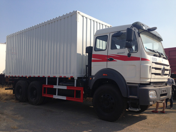 China Cheap 6X4 Beiben 10 Wheels Van Cargo Truck