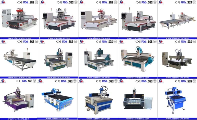 Shanlong Control system 6kw Woodworking CNC Router Machine