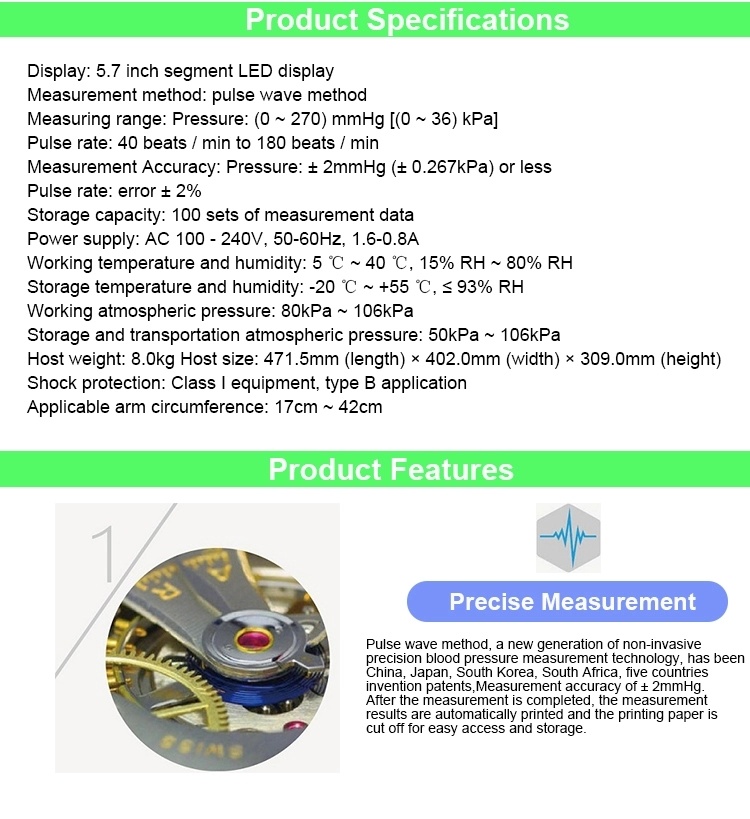 Ce Approved My-G030e Professional Fully Digital Arm Automatic Pulsewave Blood Pressure Monitor Machine with Printer