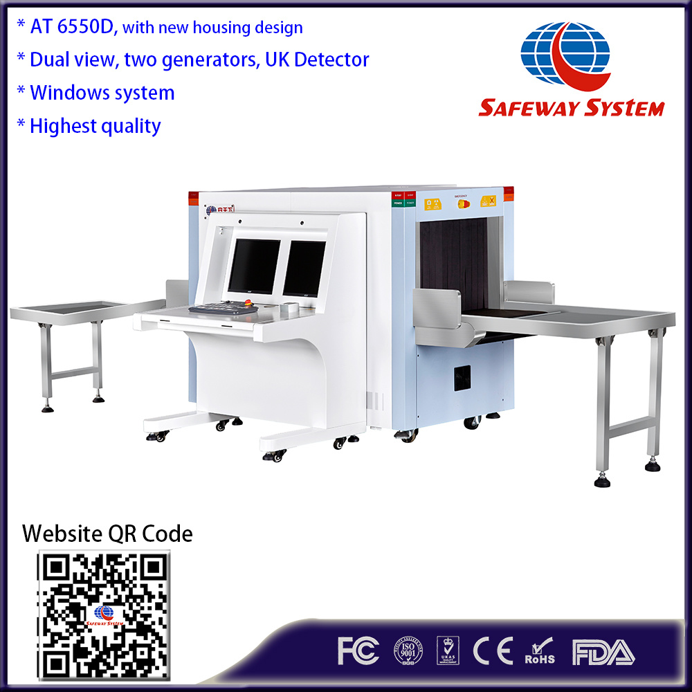 Handbag Checker Baggage and Luggage, Parcel Inspection Scanner with Dual-View Imaging with Two Generators, Tip Function and Explosive Detection