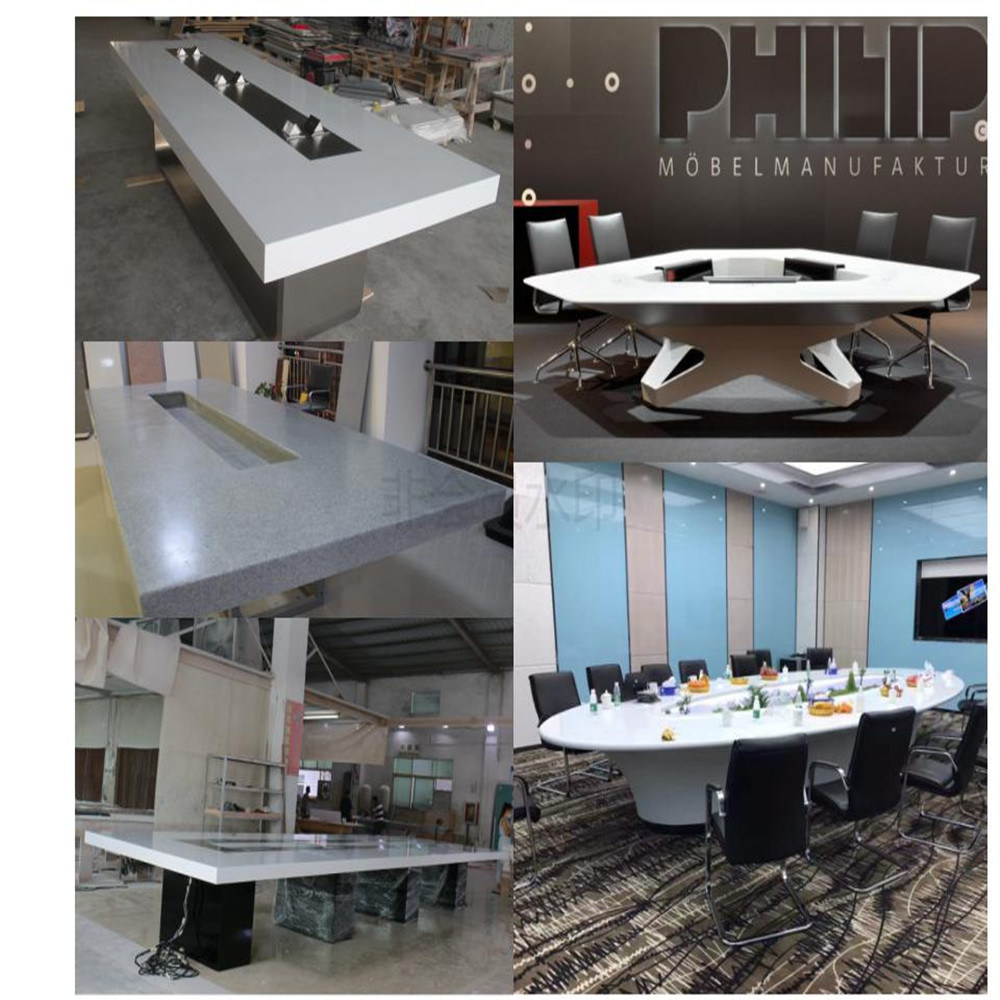 Tell World High Quality Artificial Marble Large Conference Table