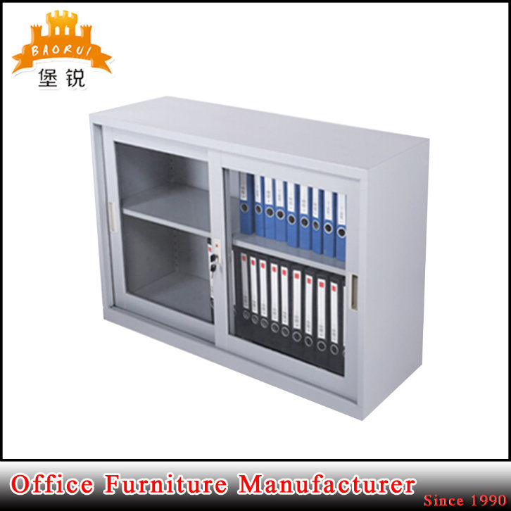 Steel Sliding Glass Door Metal Cupboard Low Filing Cabinet