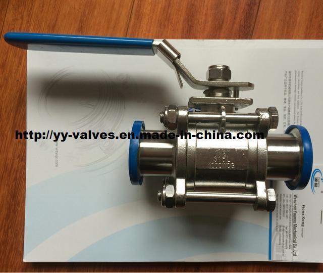 Sanitary Ball Valve with ISO Mount Plate