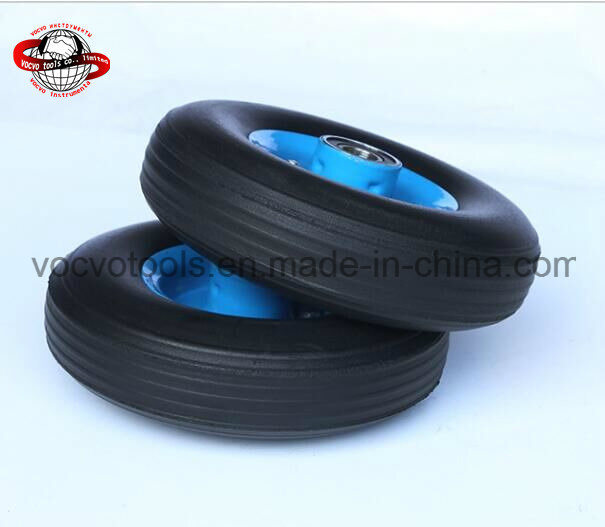 Black Solid Wheel for Trolley Tire 4.10/3.50-4 China Rubber Powder Wheel