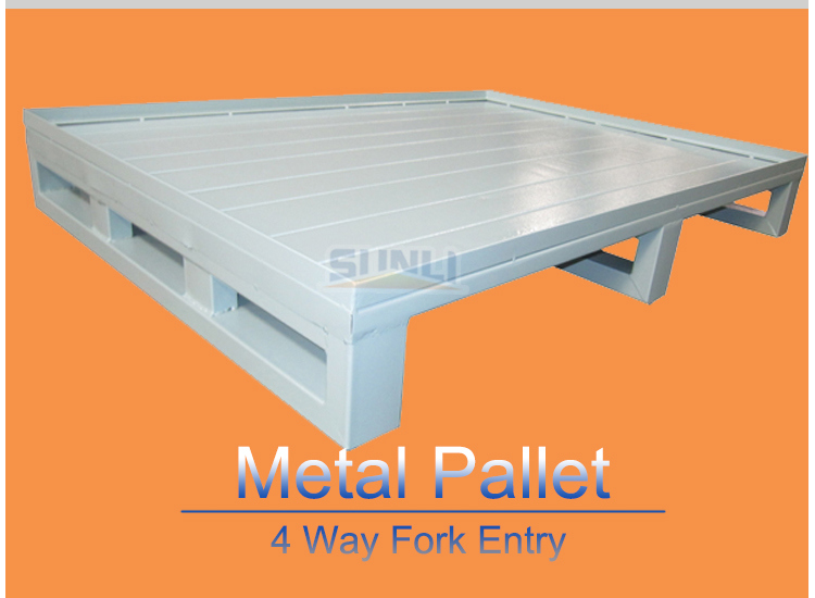 New 1200x1000x130mm 800kg Rack Galvanized Steel Pallet for 2 Way Entry