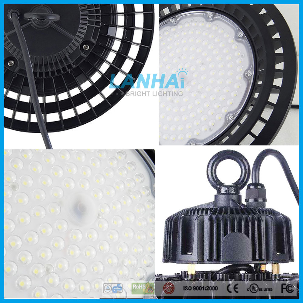 Showroom Exhibition Market Gym Tennis Court Lamp 100W UFO LED High Bay Light