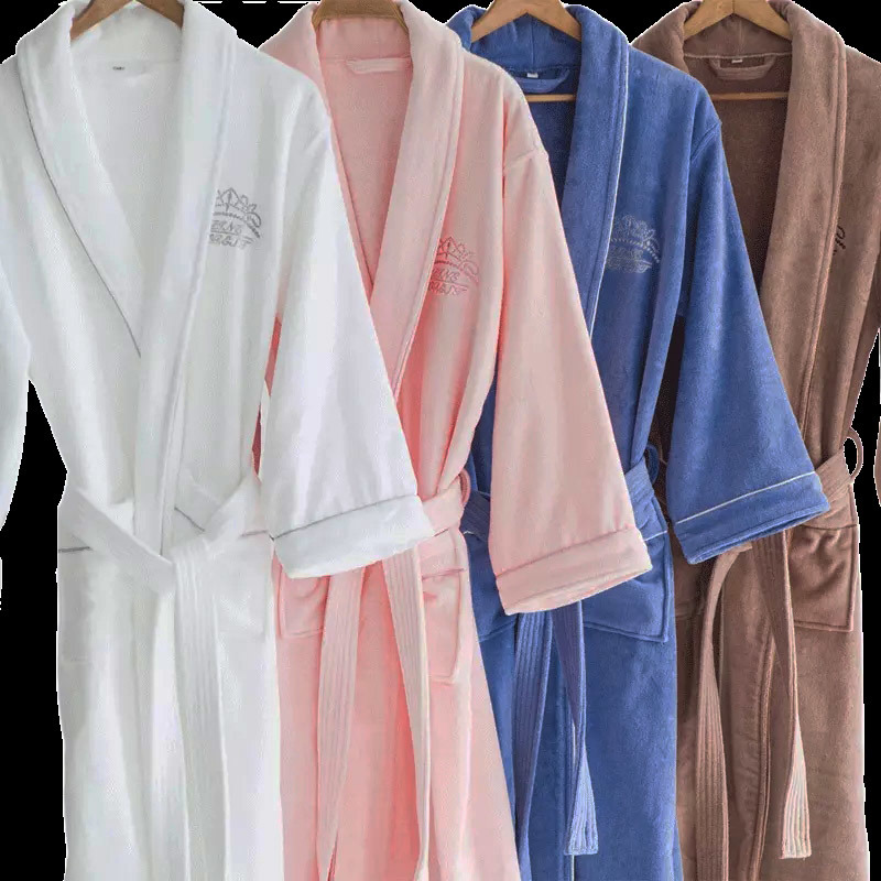 Nice Quality Hotel Velour Cotton Turkish Cotton Hotel Bathrobes (JRD398)