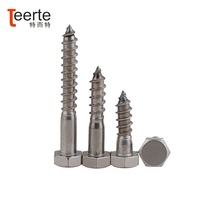 Hex Head Stainless Steel Wood Screw