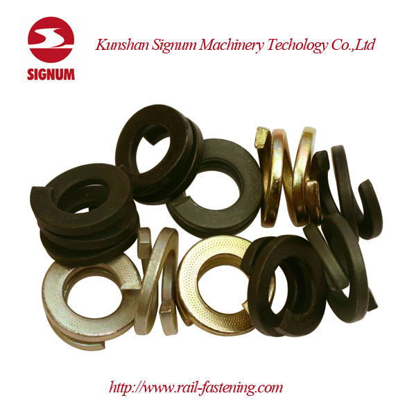 Fe6 Double Coil Spring Washer for Rail