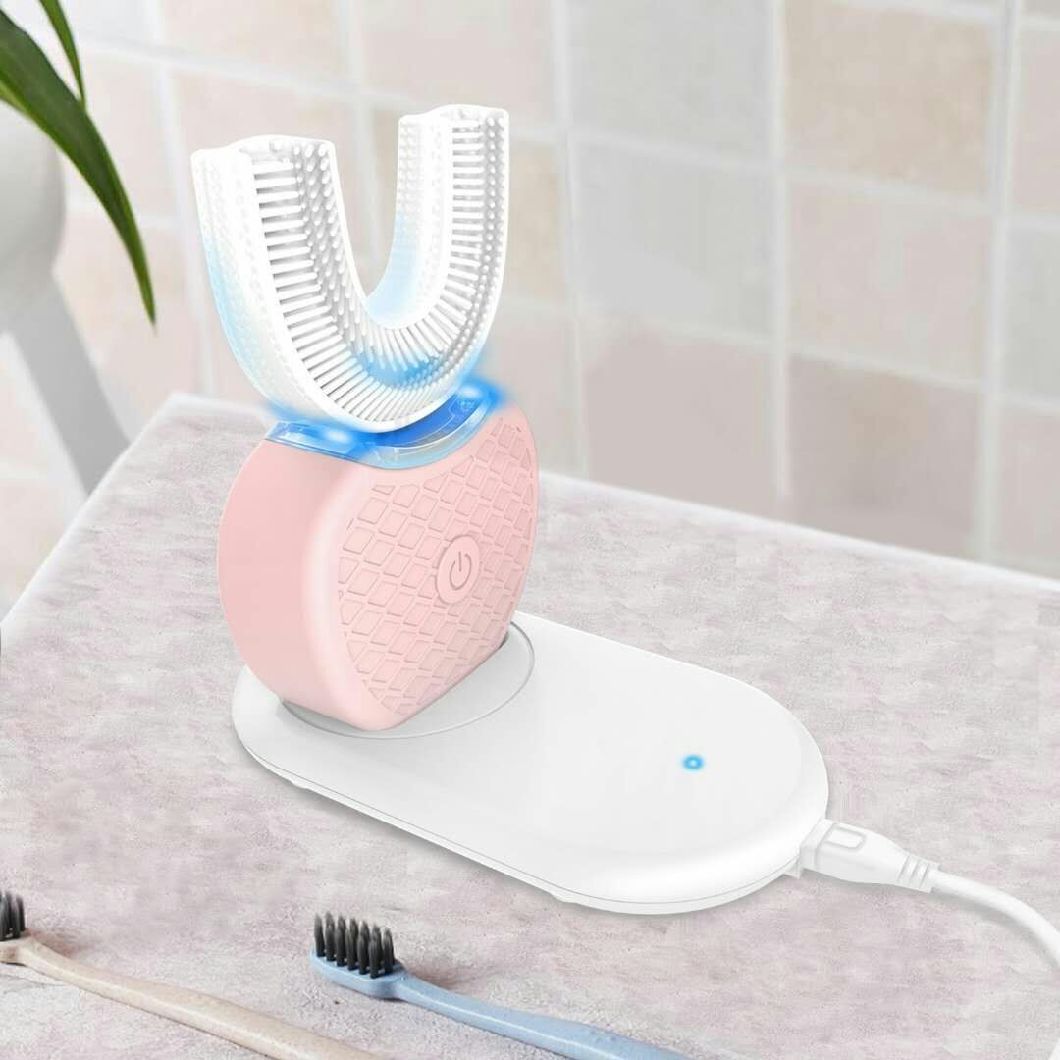 2018 Teeth Whitening Fully Automatic Toothbrush in 15 Seconds 360 Degree Oral Cavity SPA for Oral Health with U Type Toothbrush