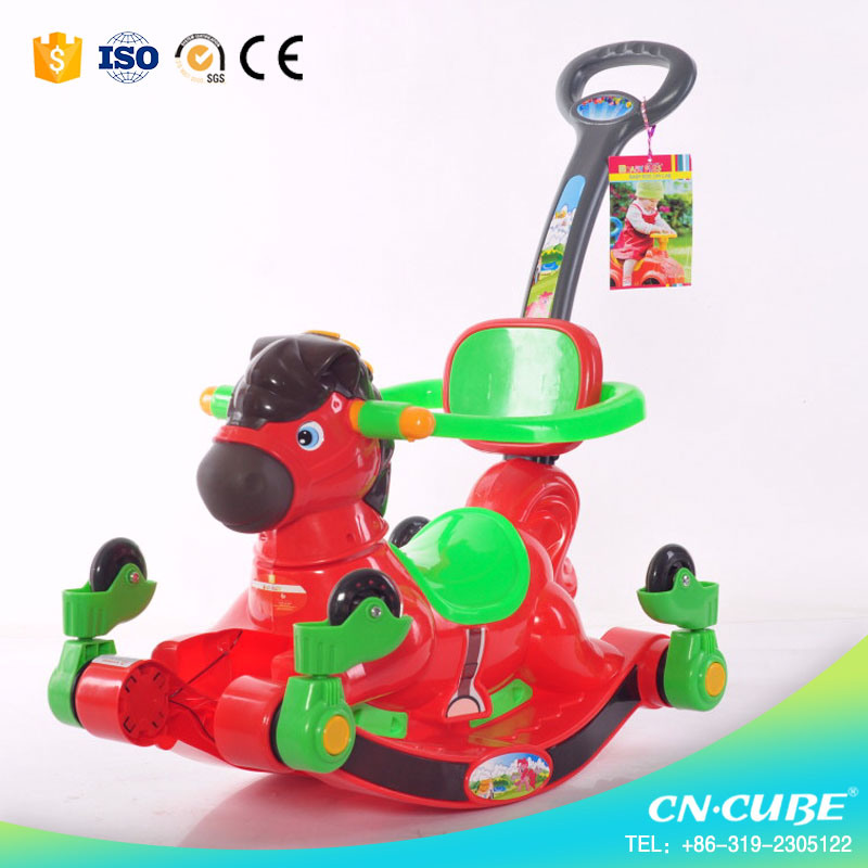 Eco-Friendly Plastic Rocking Horse Toy / Rocking Horse with Wheels