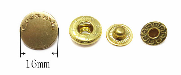 Good Quality Metal Button Spring Type Snap Fasteners Button for Pants/Jacket/Coat