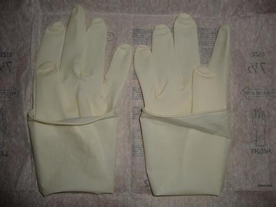 Steriled Powdered Disposable Latex Surgical Gloves