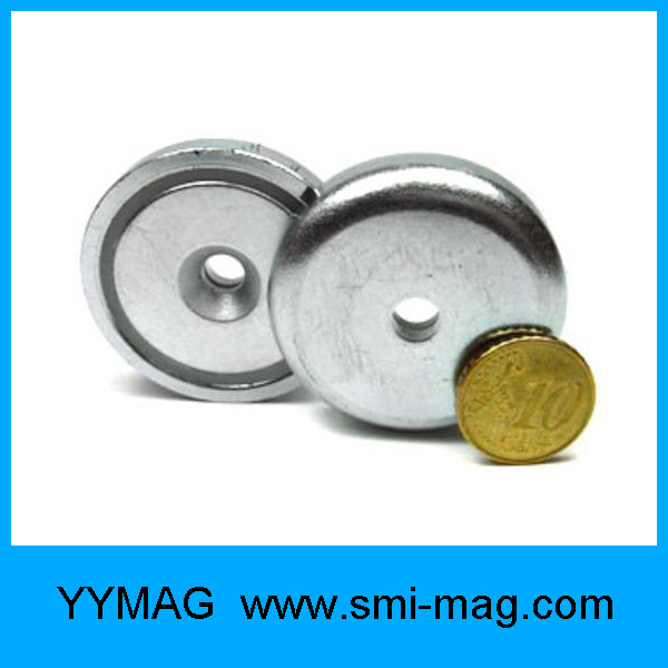 Yya Pot NdFeB Magnets with Countersunk Hole for M5 Screw