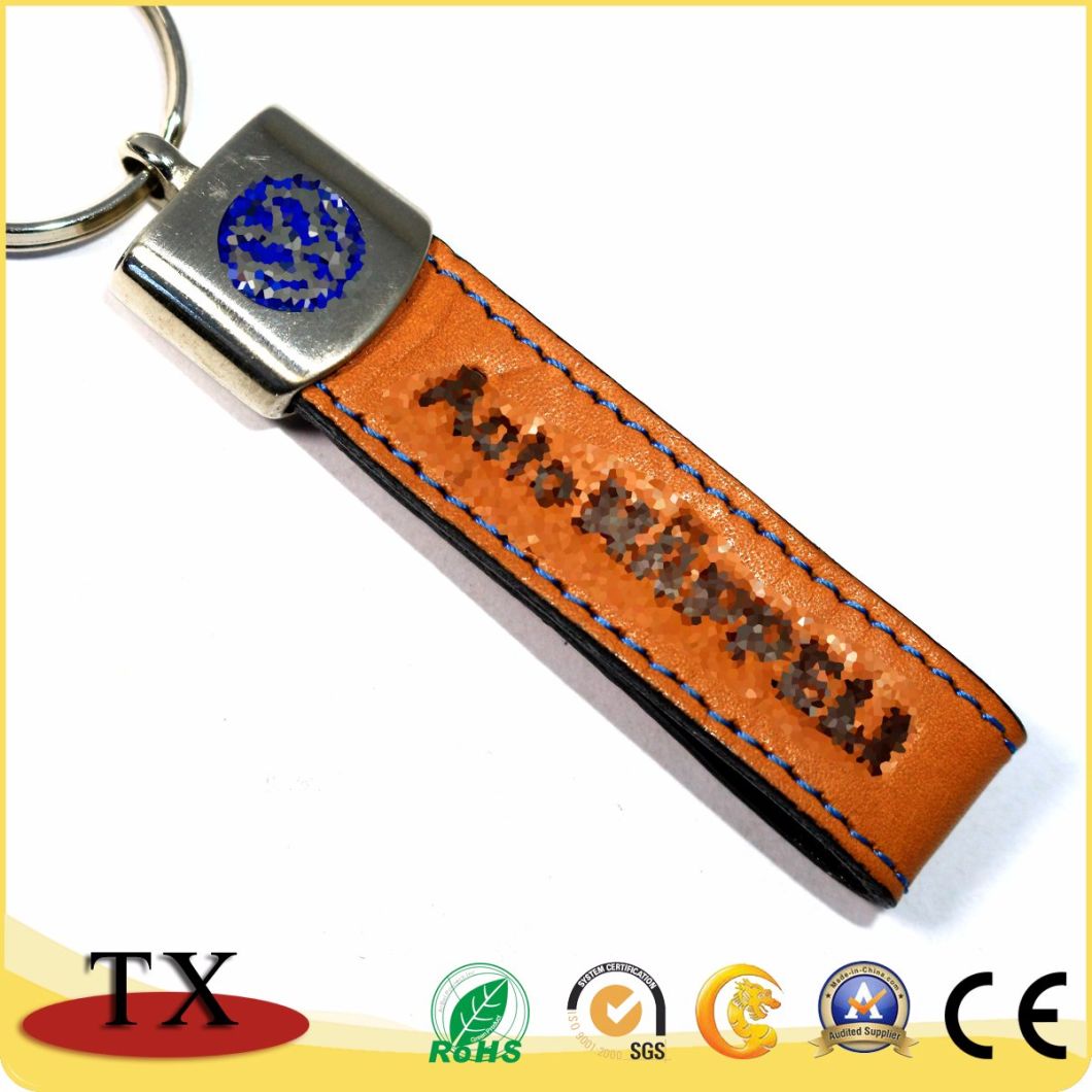 China Supplier Geniune Wholesale Custom Leather Key Chain