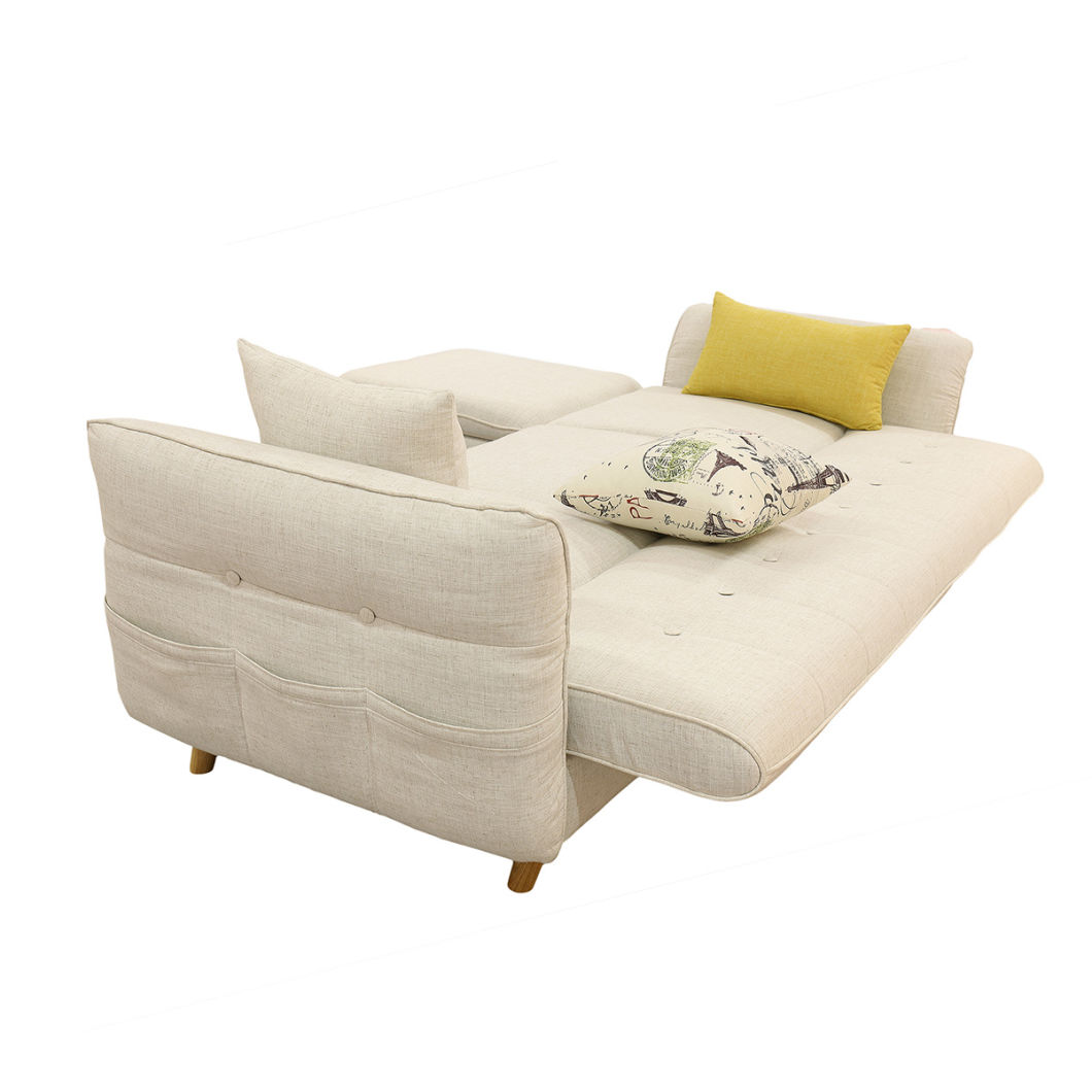 Lesso Home 3 Seater Fabric Ottoman Sofa