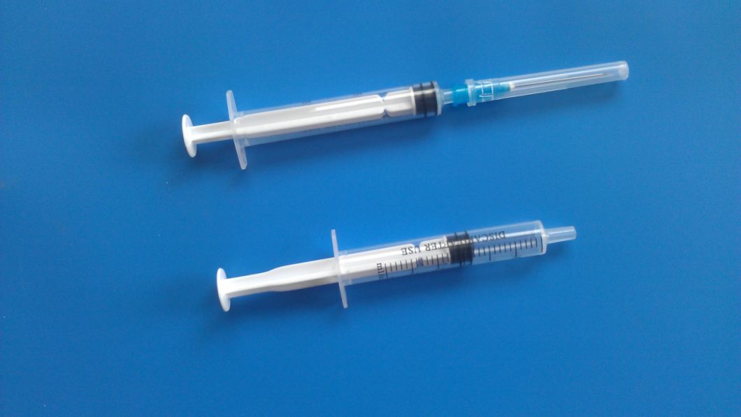 Ce and ISO Approved 3ml Disposable Syringe with Needls for Single Use