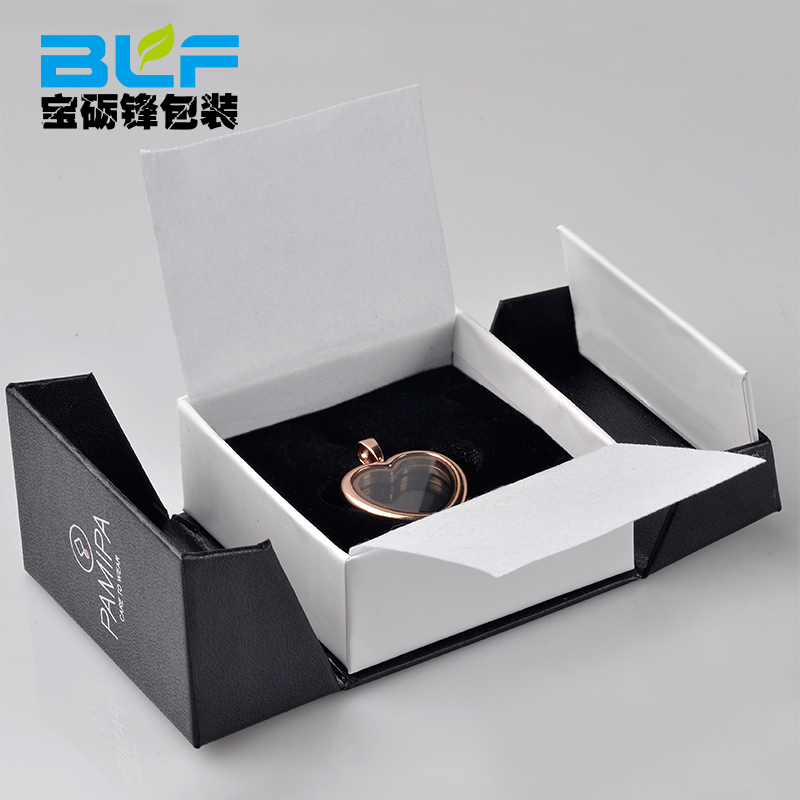 Hot Sale Black Cardboard Paper Jewelry Box (BLF-GB002)