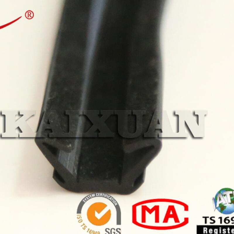 Auto Door Edge Flocked Weather Rubber Seal Strip