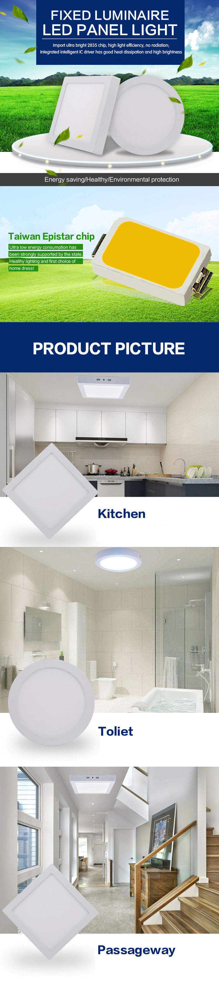 Ultra Slim SMD Lamp LED Panel Light