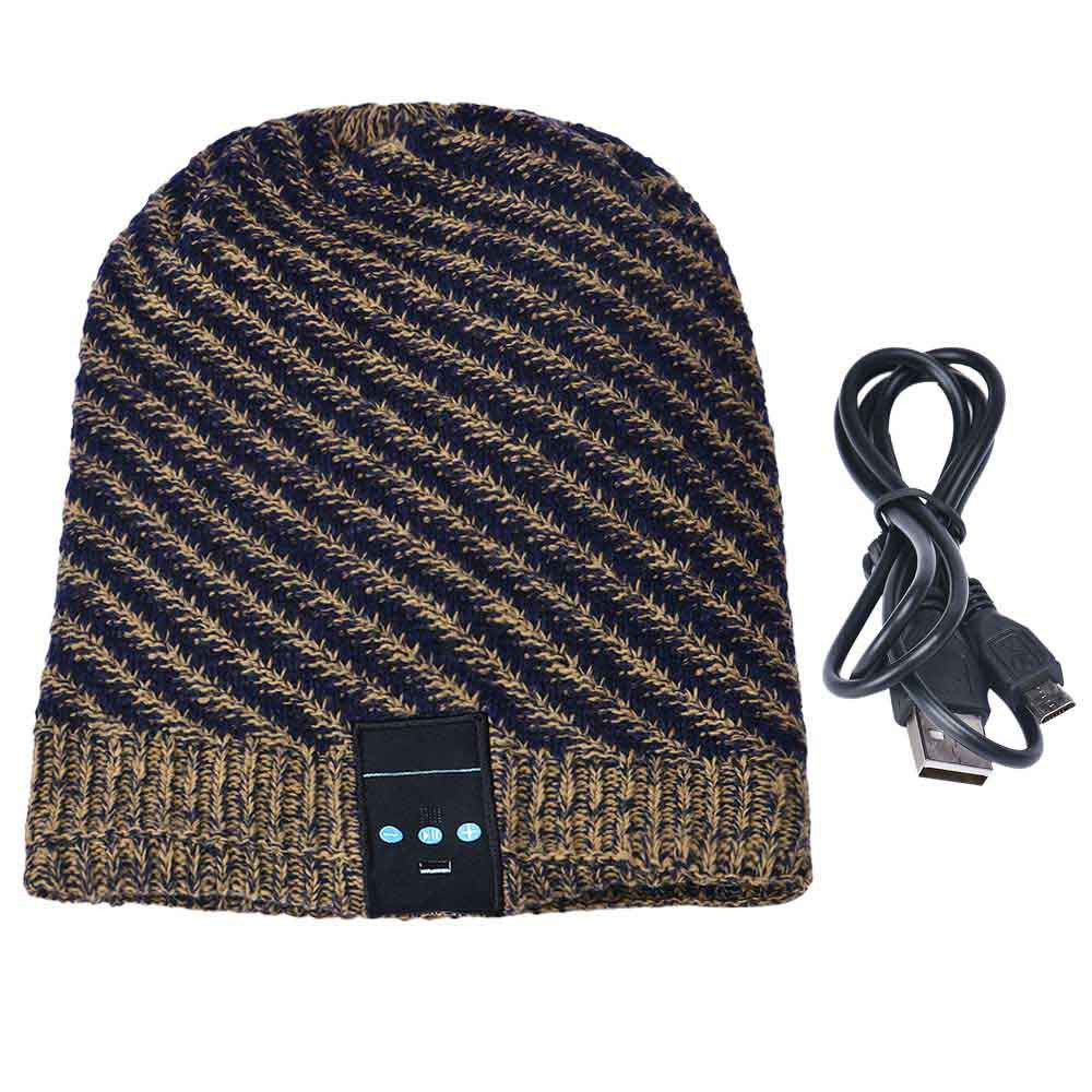 Spring Knitted Convenience Listening Phone Bluetooth Beanie