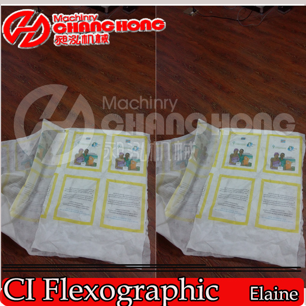 6 Color Non-Wovenfabric Flexographic Printing Machine/Machinery Satellite